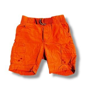 Toddler Orange Cargo Shorts